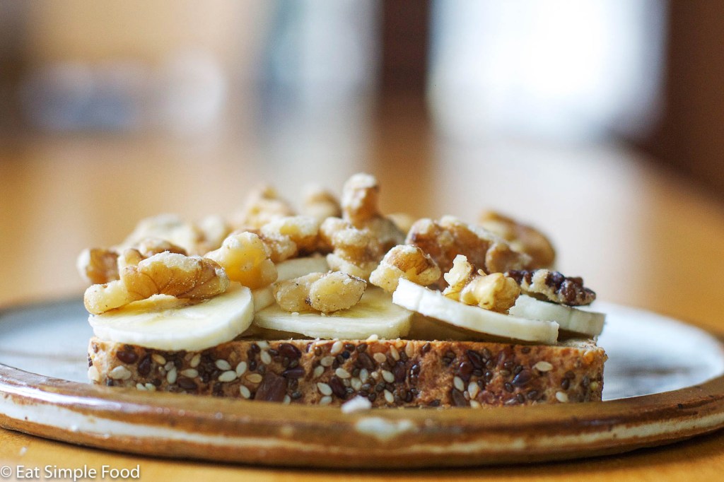 Banana and Walnuts on&nbsp;Toast