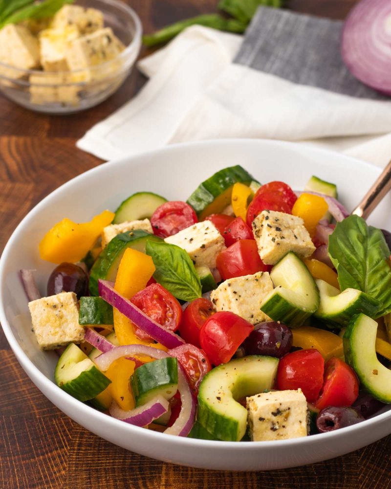 Tofu Greek Salad