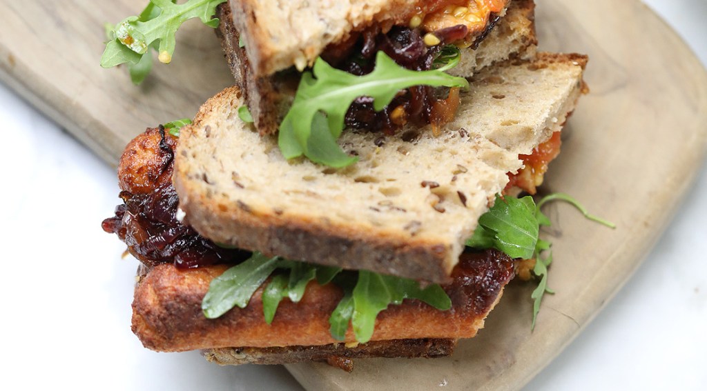 Vegan Sausage Sandwich